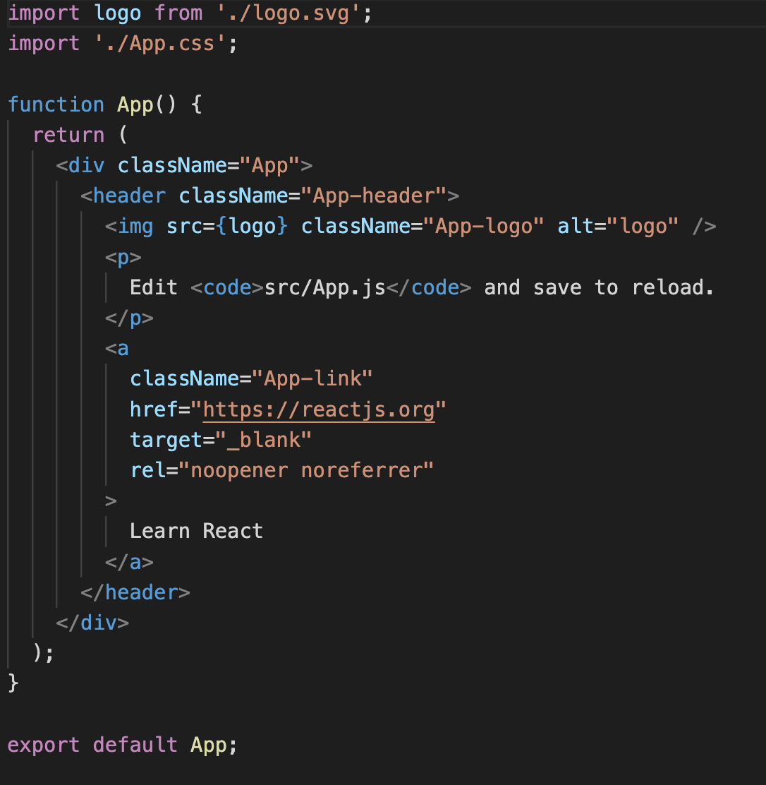 App.js sin editar
