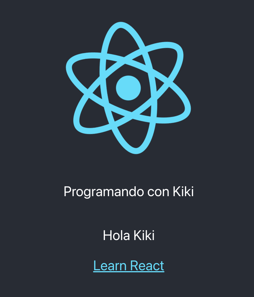 Componente funcionando