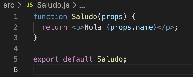 Codigo del componente