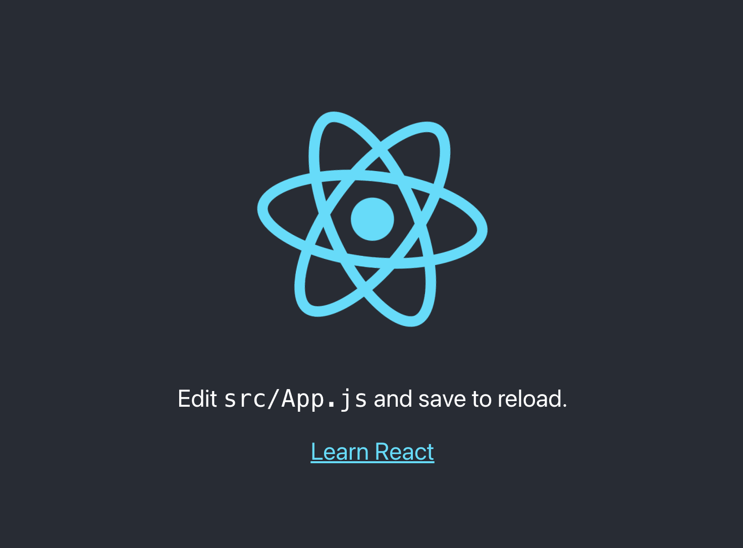 Bienvenida de ReactJS